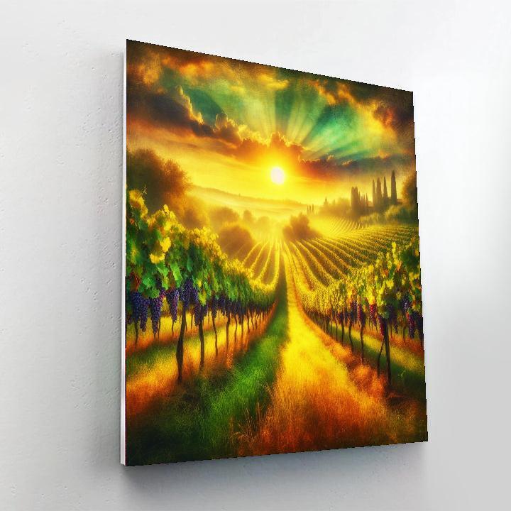 Rural Italian Vineyard Paint By Number