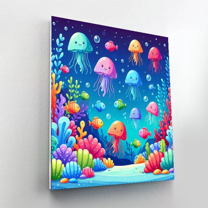 Jolly Jellyfish Journey Paint By Number