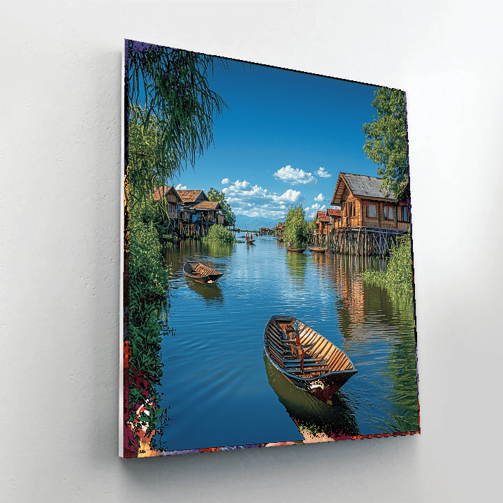 Inle Lake Numbered Painting Kits