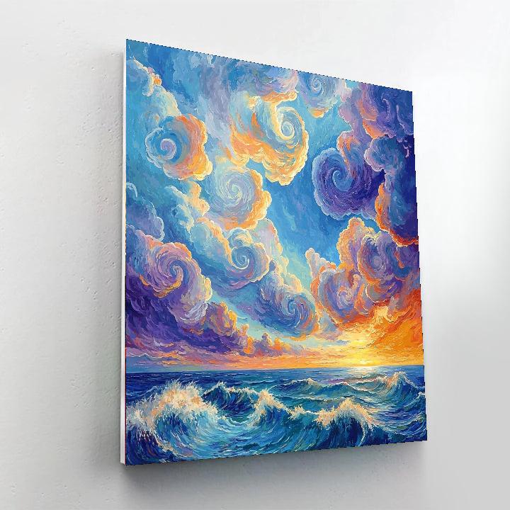 Paul Cézanne Inspired Whimsical Skies  Paint By Numbers Kits