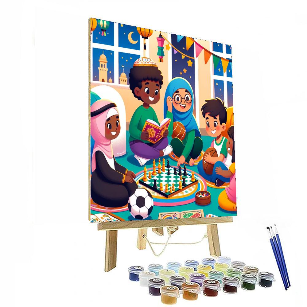 Friendship Across Cultures Number Painting