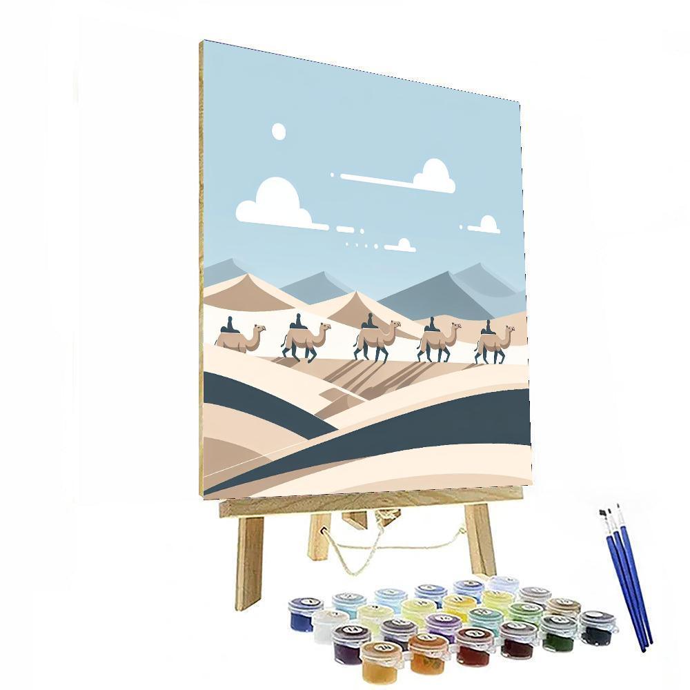 Curious Camel Caravan Paint By Color