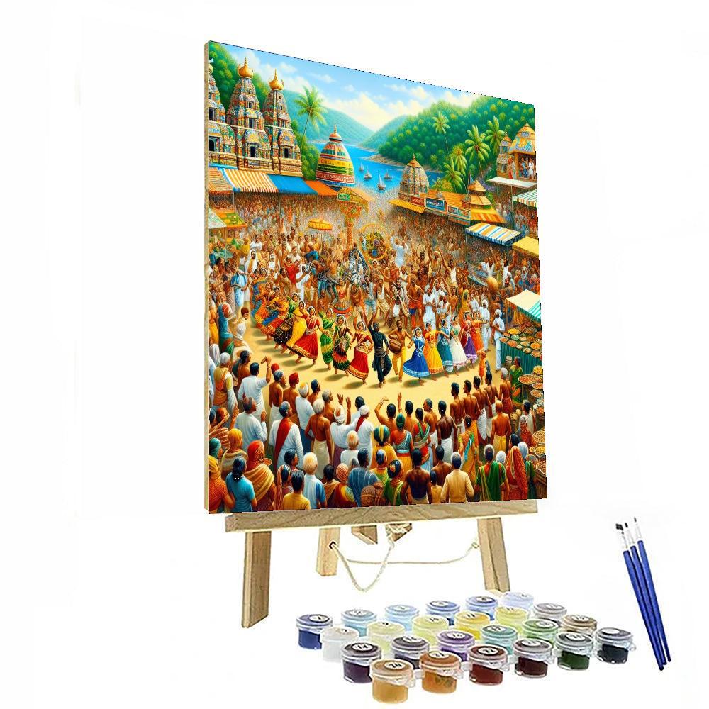 Karnataka Karavali Utsav Painting Number Kit