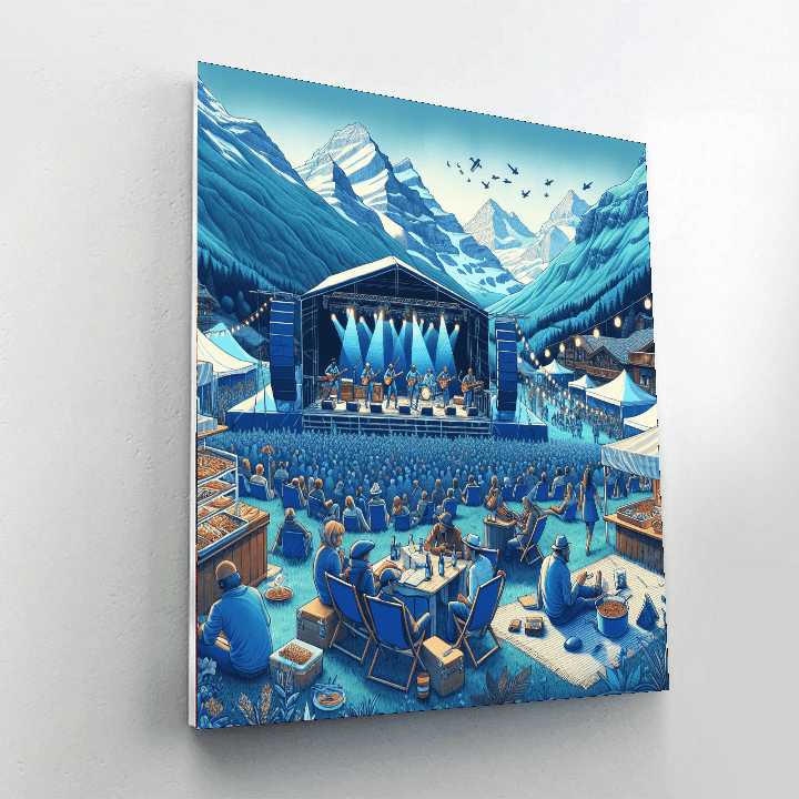 Tremblant Blues Festival DIY Paint By Numbers