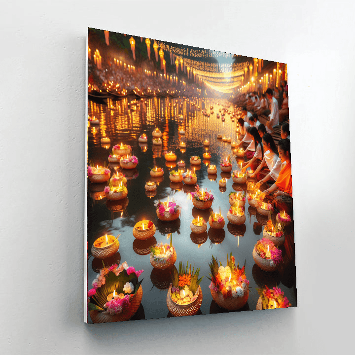 Festival Of Lights - Thailand Number Painting