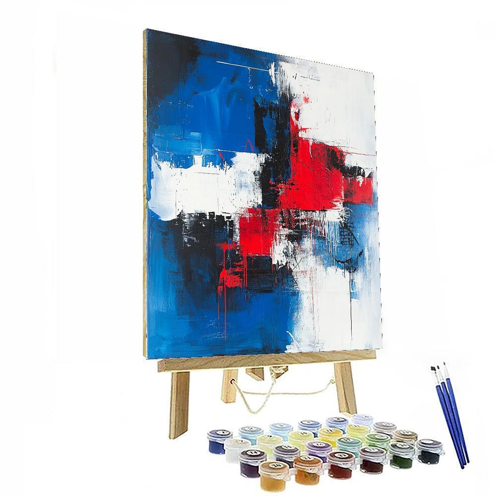 Jean-Michel Basquiat Inspired Silent Struggles  Number Painting
