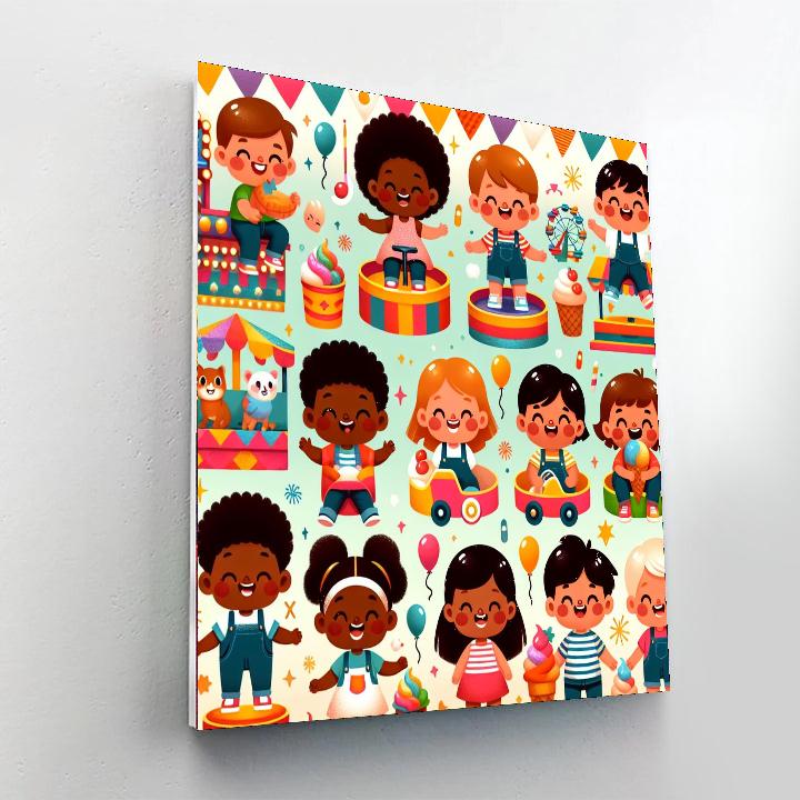 Carnival Fun Fair Paint By Number