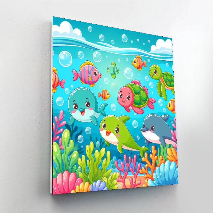 Whimsical Underwater Journey DIY Paint By Numbers