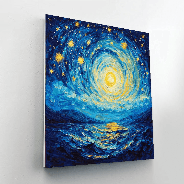 Vincent Van Gogh Inspired Starry Dreams  Painting By Numbers Kit