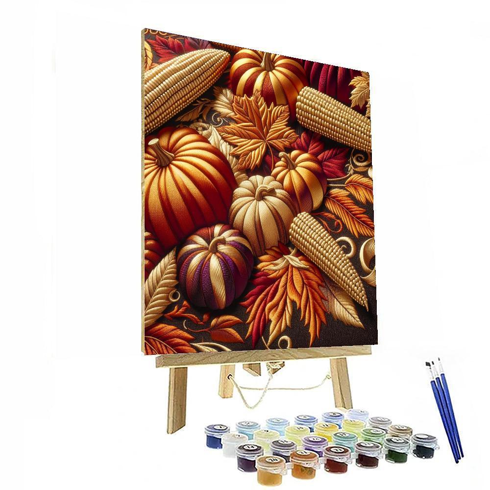 Harvest Season Table Runner Paint By Number