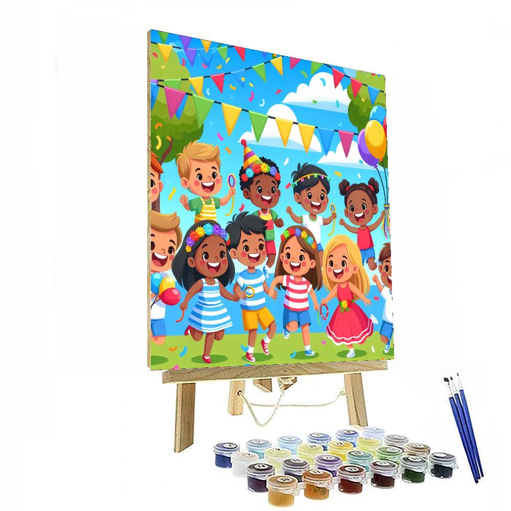 Colorful Celebration Day Number Painting