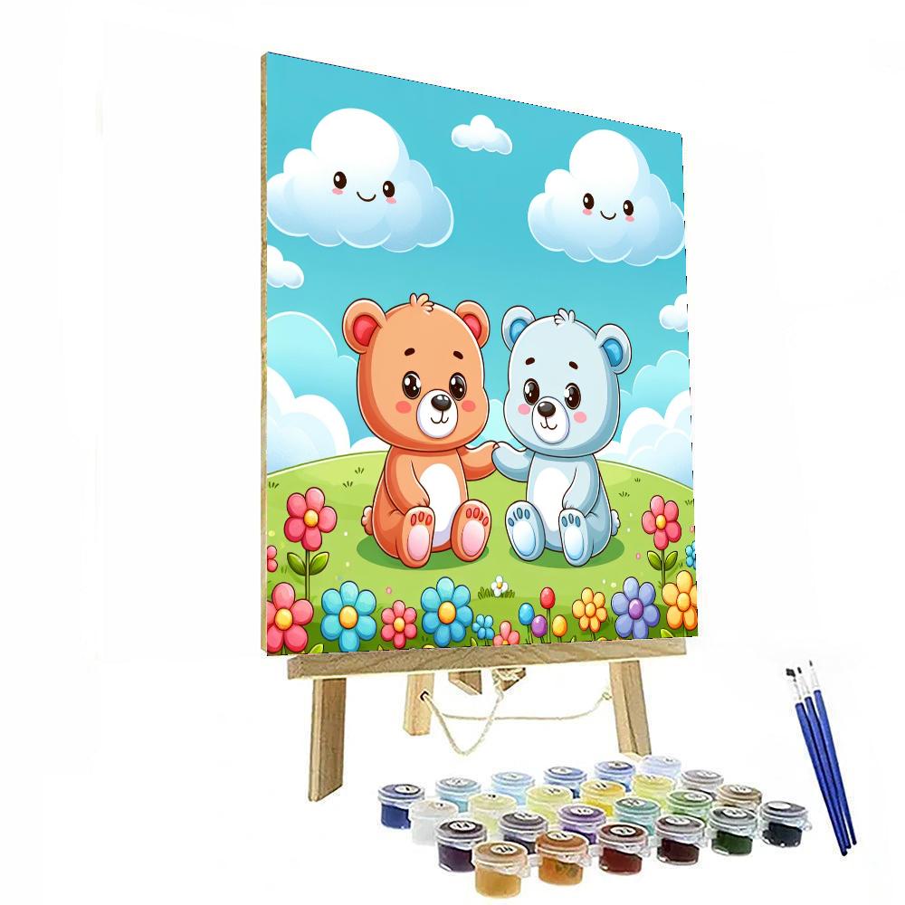 Cuddle Time With Bear Friends Paint By Numbers