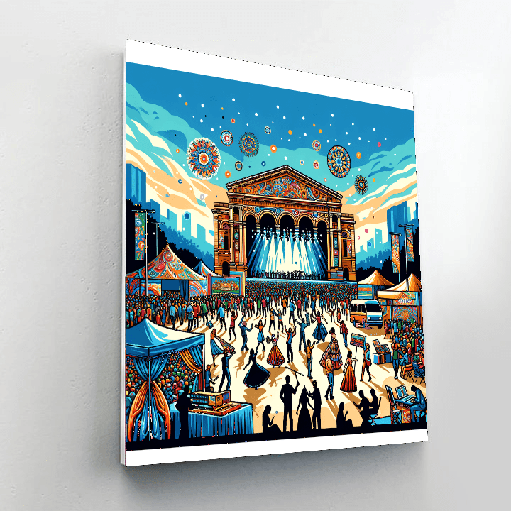 Sydney Festival - Australia Number Painting