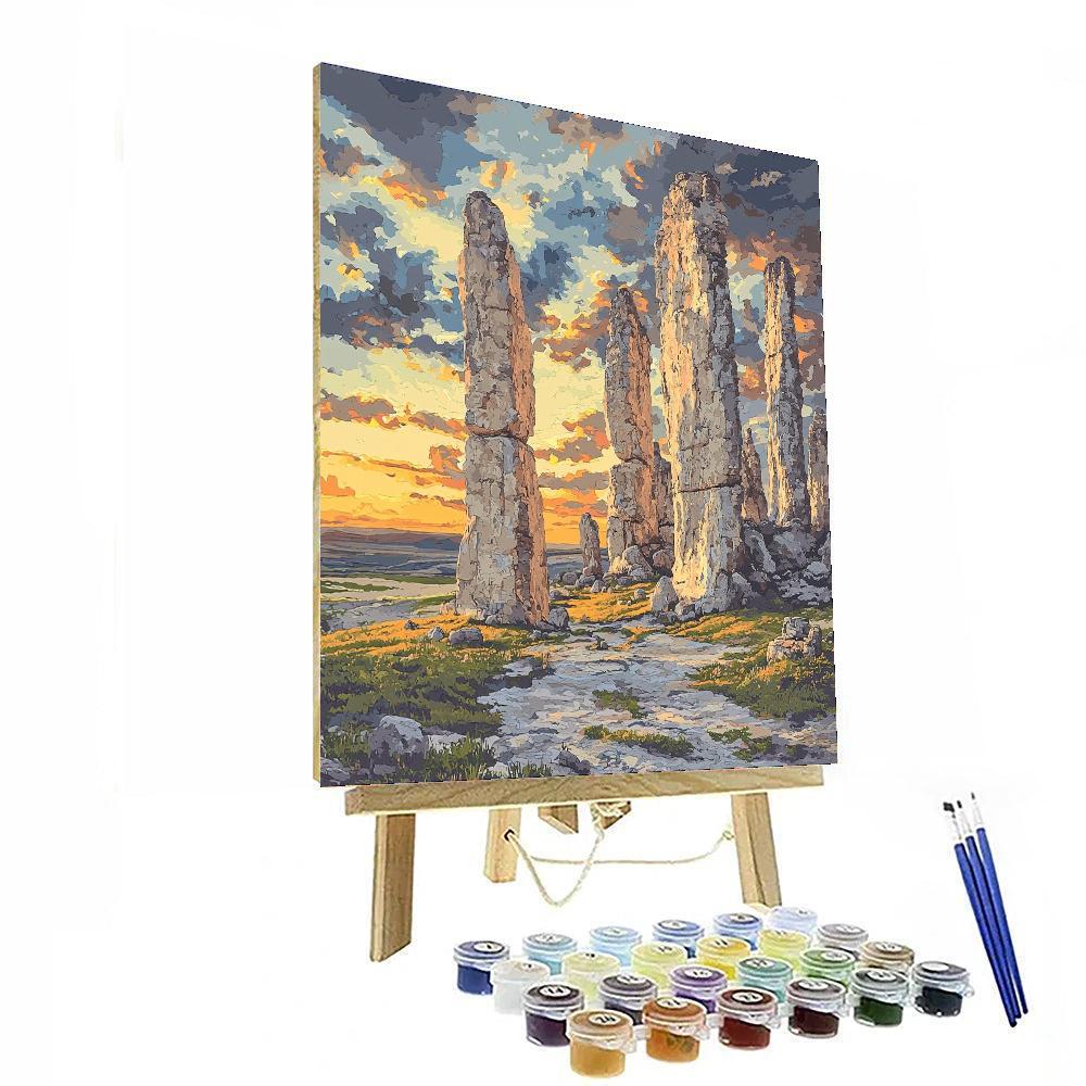 Michelangelo Inspired Ancient Sentinels  Paint By Numbers