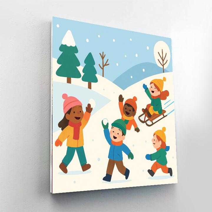 Frosty Winter Games Painting By Numbers Kit
