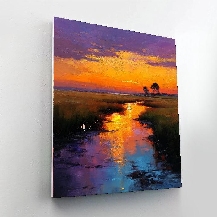 Evening Walk Home Number Painting