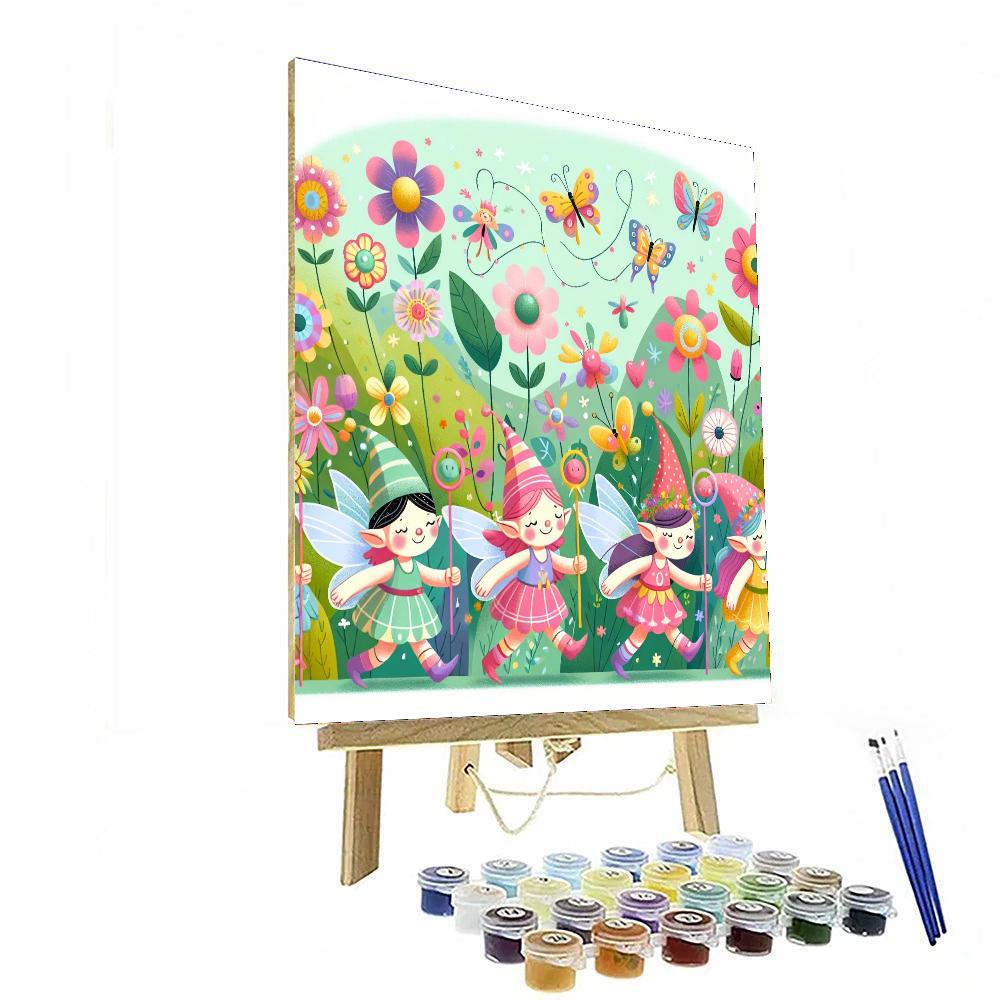 Garden Pixie Parade Paint By Color