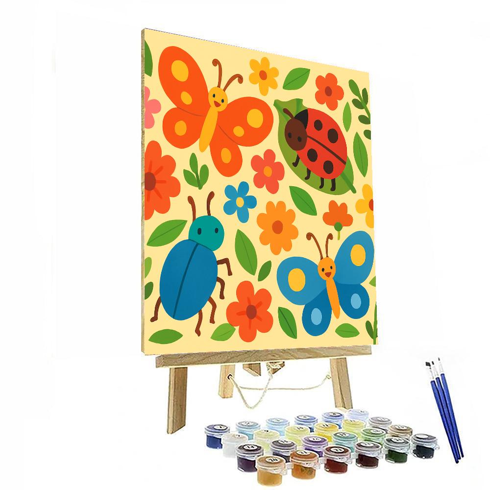 Insect World Adventure Painting By Numbers Kit