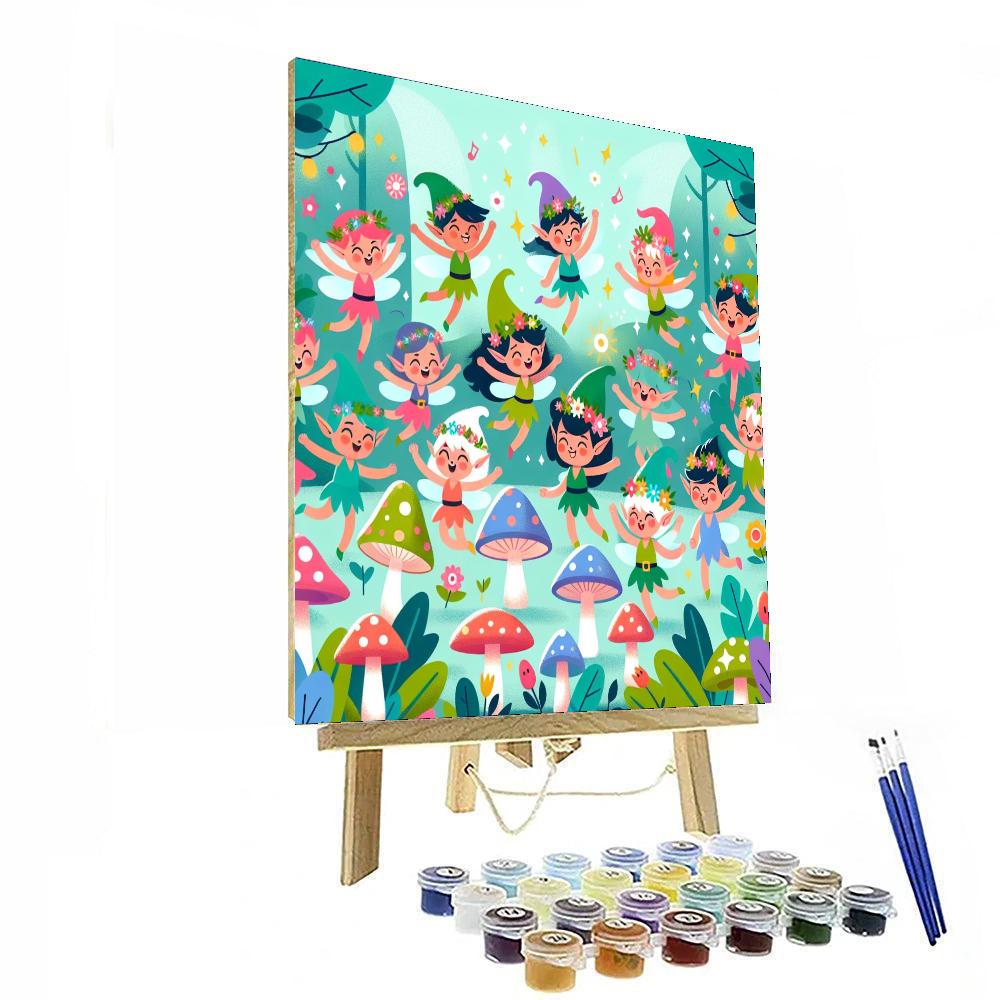 Playful Pixie Party Number Painting