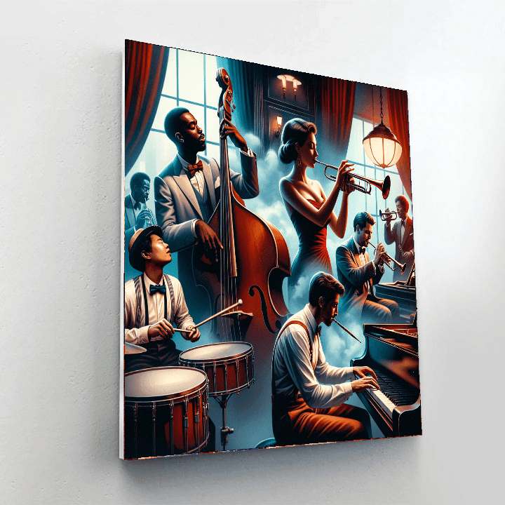 Vintage Jazz Night Paint By Color