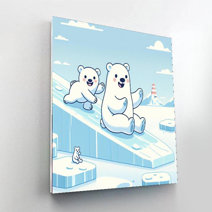 Polar Bear Adventures Paint By Number