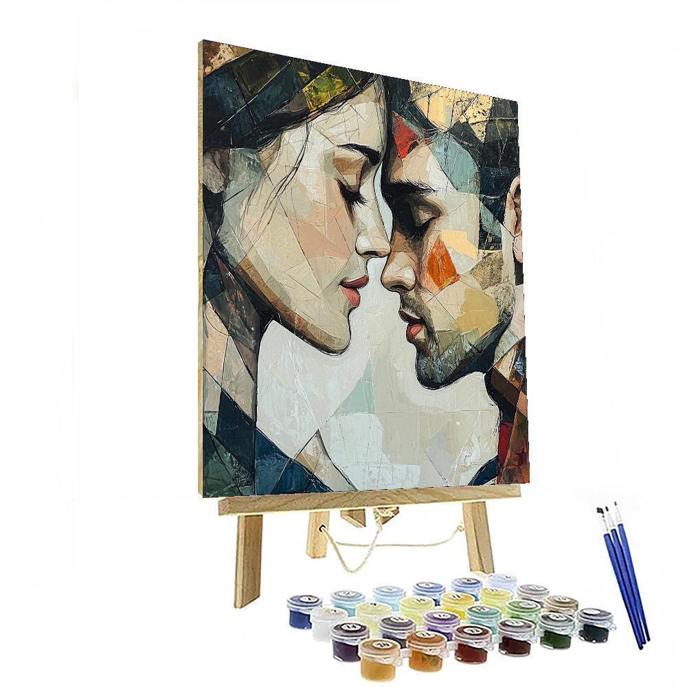 Egon Schiele Inspired Expressionist Human Connection  DIY Paint By Numbers