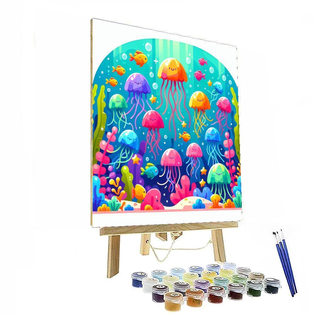 Jolly Jellyfish Jive Paint By Numbers Kits