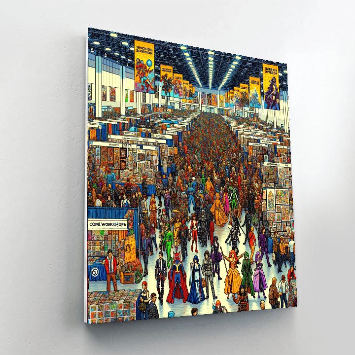 San Diego Comic-con - Usa Number Painting