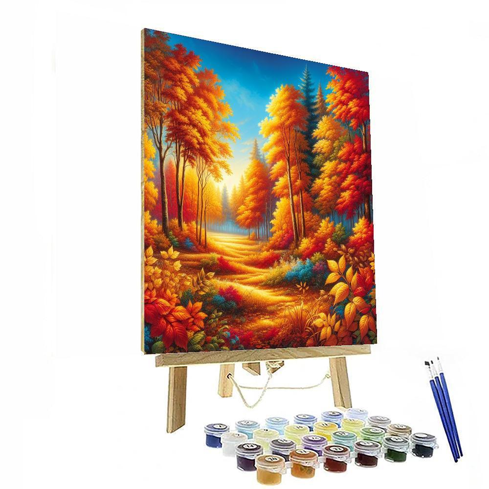 Golden Autumn Wander Numbered Painting Kits