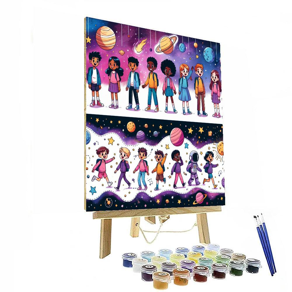 Cosmic Adventure Trail Paint By Number
