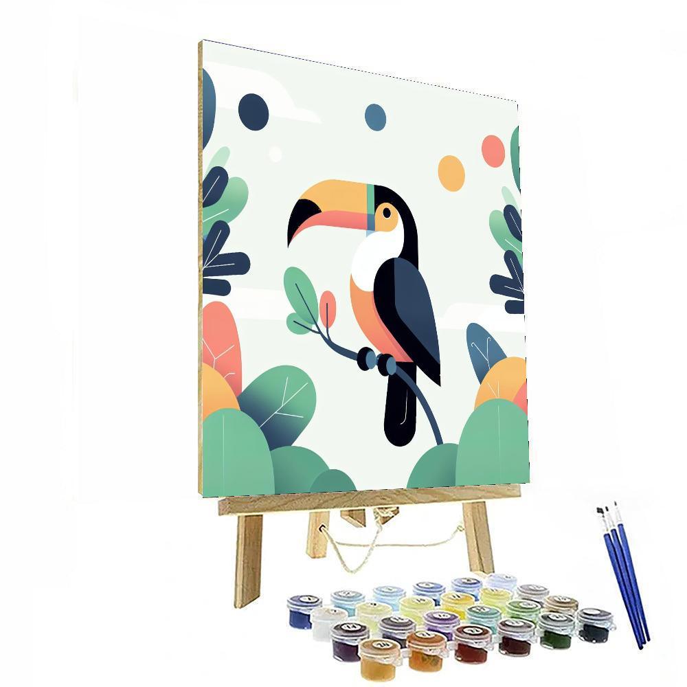 Twirling Toucan Troupe Paint By Color