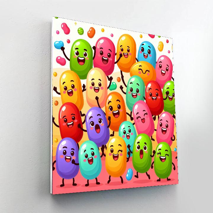 Joyful Jelly Beans Paint By Numbers Kits