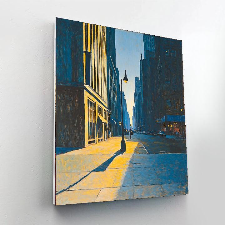 Edward Hopper Inspired Chic Metropolitan Evening  Paint By Numbers