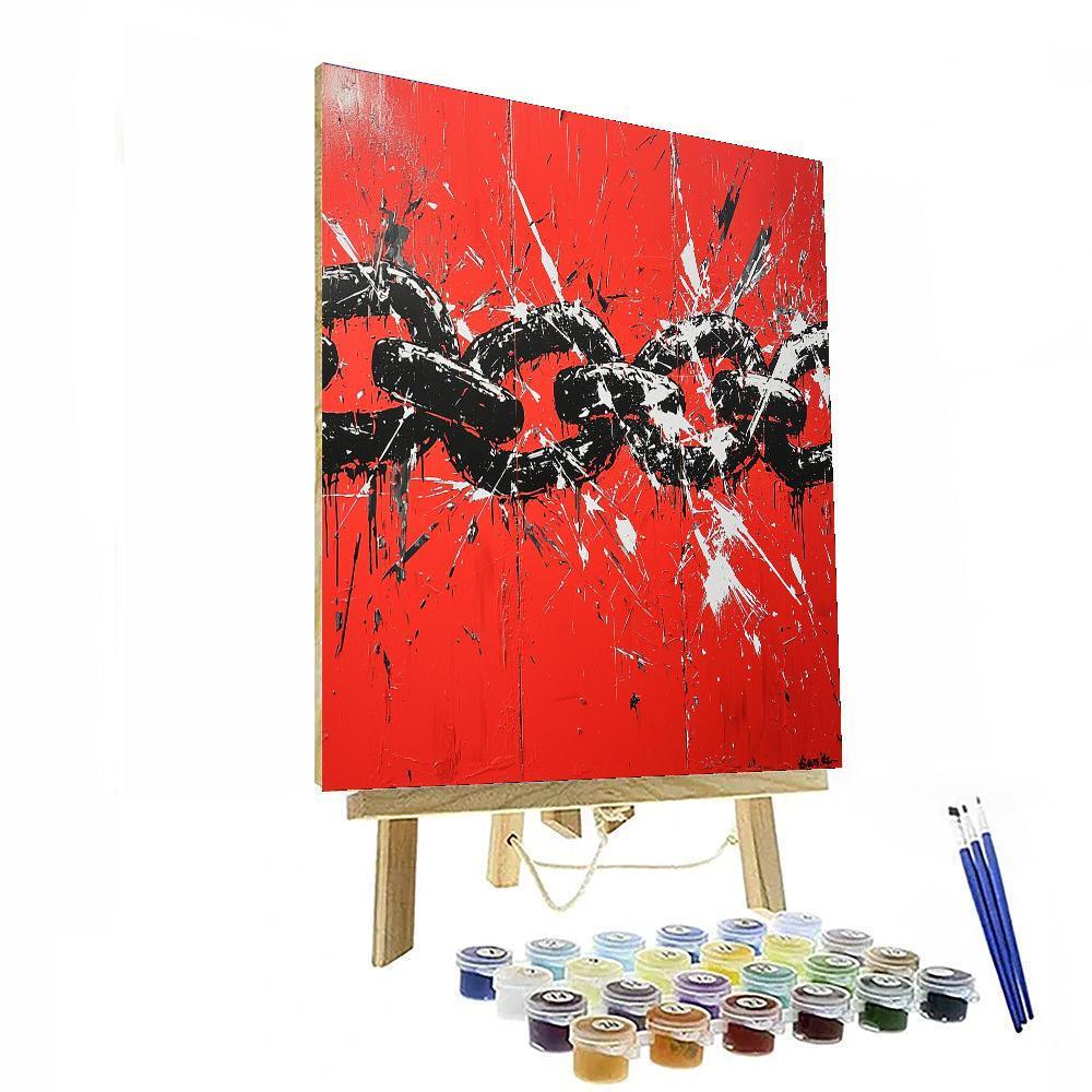 Banksy Inspired Reflections On Freedom  Paint By Numbers Kits