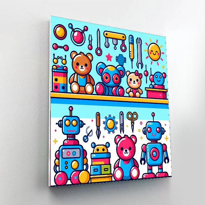 Toy Workshop Numbered Painting Kits