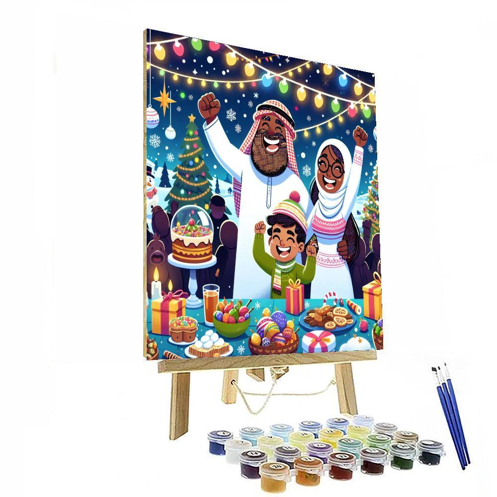 Enchanted Holiday Dreams Paint By Numbers Art