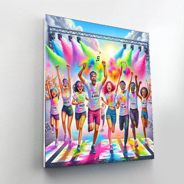 Color Run - Various Locations Worldwide Paint By Number