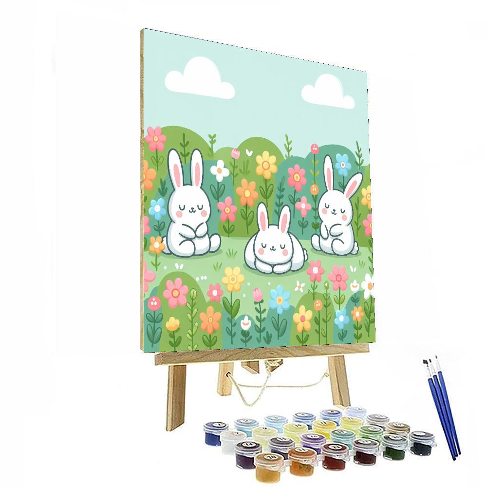 Resting Rabbits Numbered Painting Kits