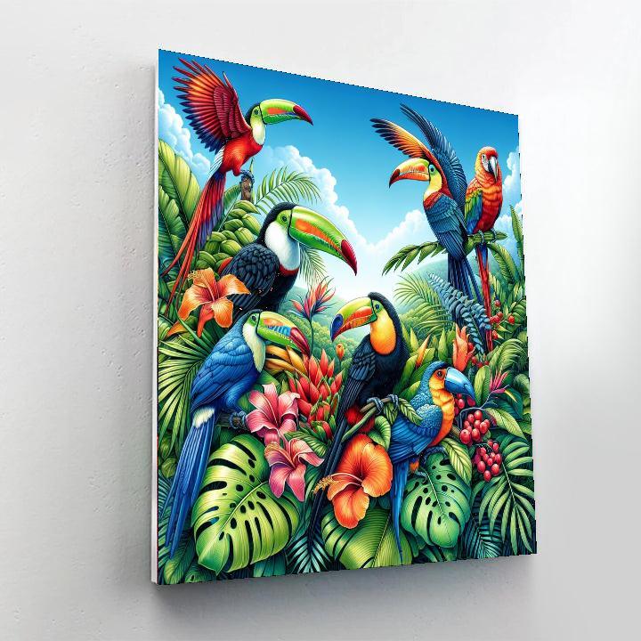 Tropical Paradise Awakening Number Painting
