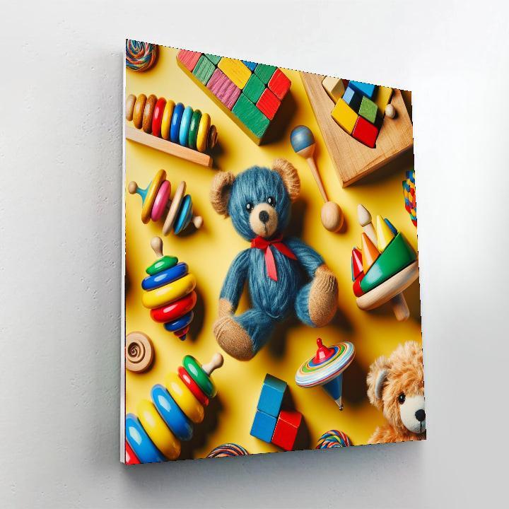Charming Vintage Toys DIY Paint By Numbers