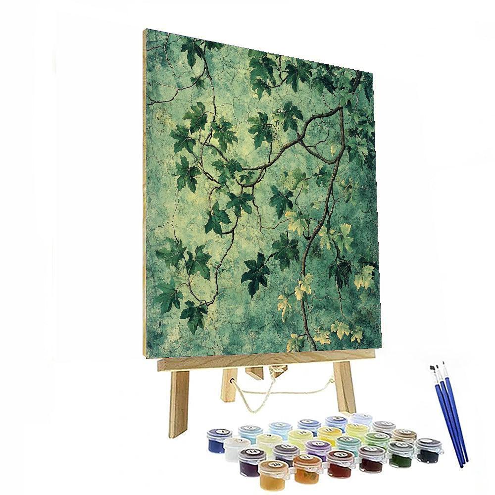 Michelangelo Inspired Verdant Sanctuary  Paint By Number