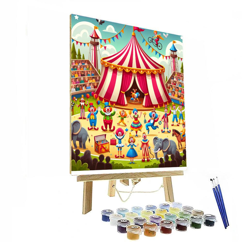 Circus Funfair Extravaganza Number Painting