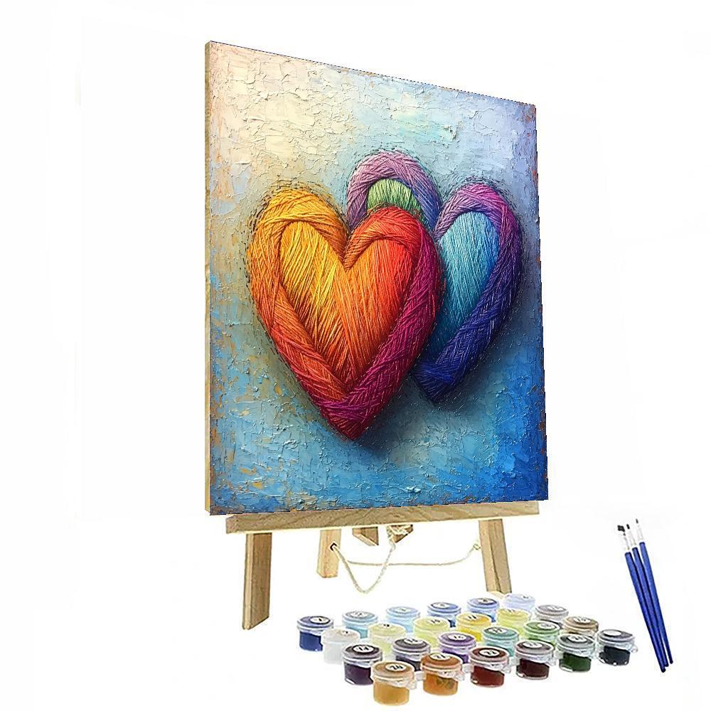 Hearts Together Forever Numbered Painting Kits