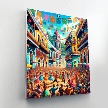 San Juan Fiesta - Puerto Rico DIY Paint By Numbers