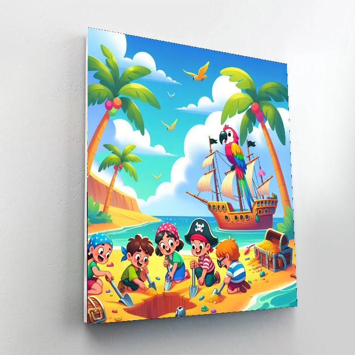 Pirate Island Treasure Quest Painting Number Kit