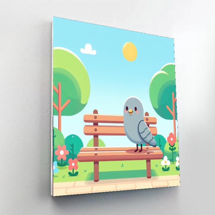 Whimsical Pigeon Paint By Color