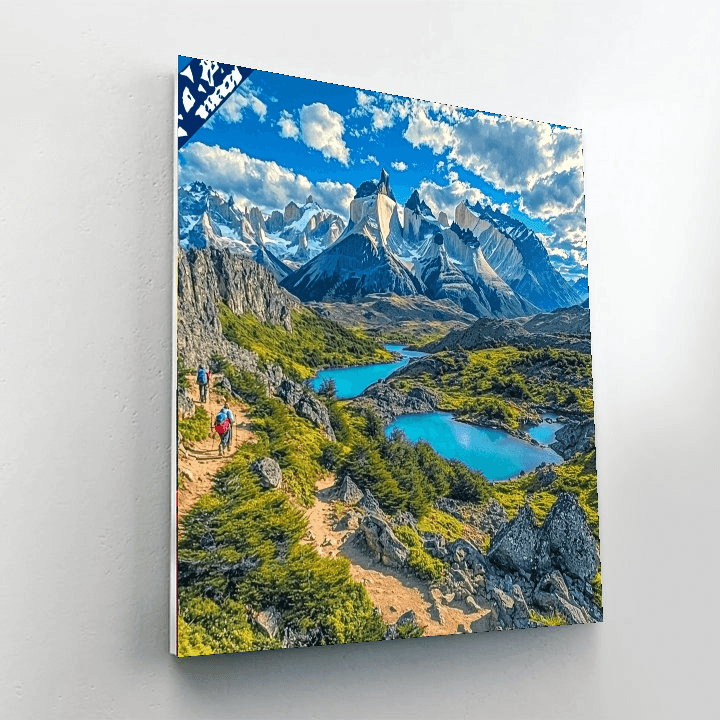 Hiking In Torres Del Paine National Park - Chile DIY Paint By Numbers