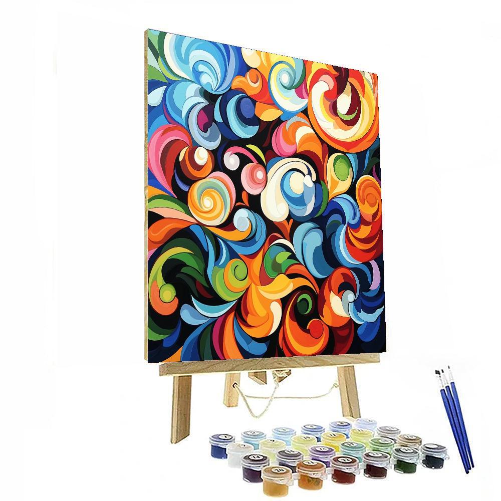 Gustav Klimt Inspired Whirlwind Of Inspiration  Paint By Numbers Art
