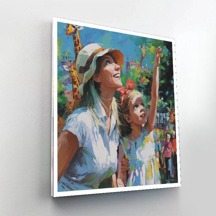 A Trip To The Zoo Number Painting