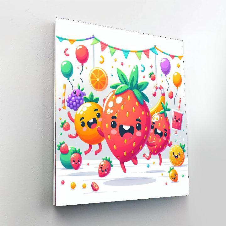 Sunny Fruit Fiesta Paint By Color